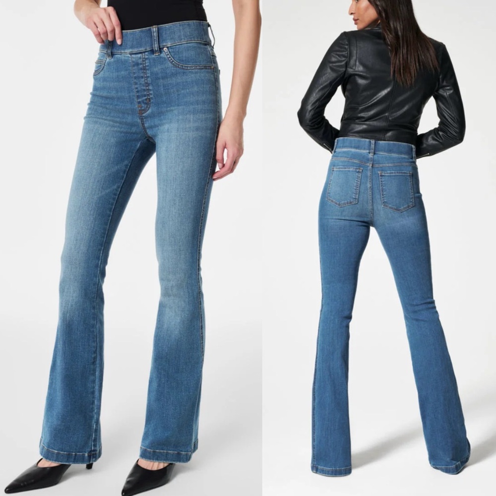 SPANX ever wear shaping Women's Flare Jeans in Blue